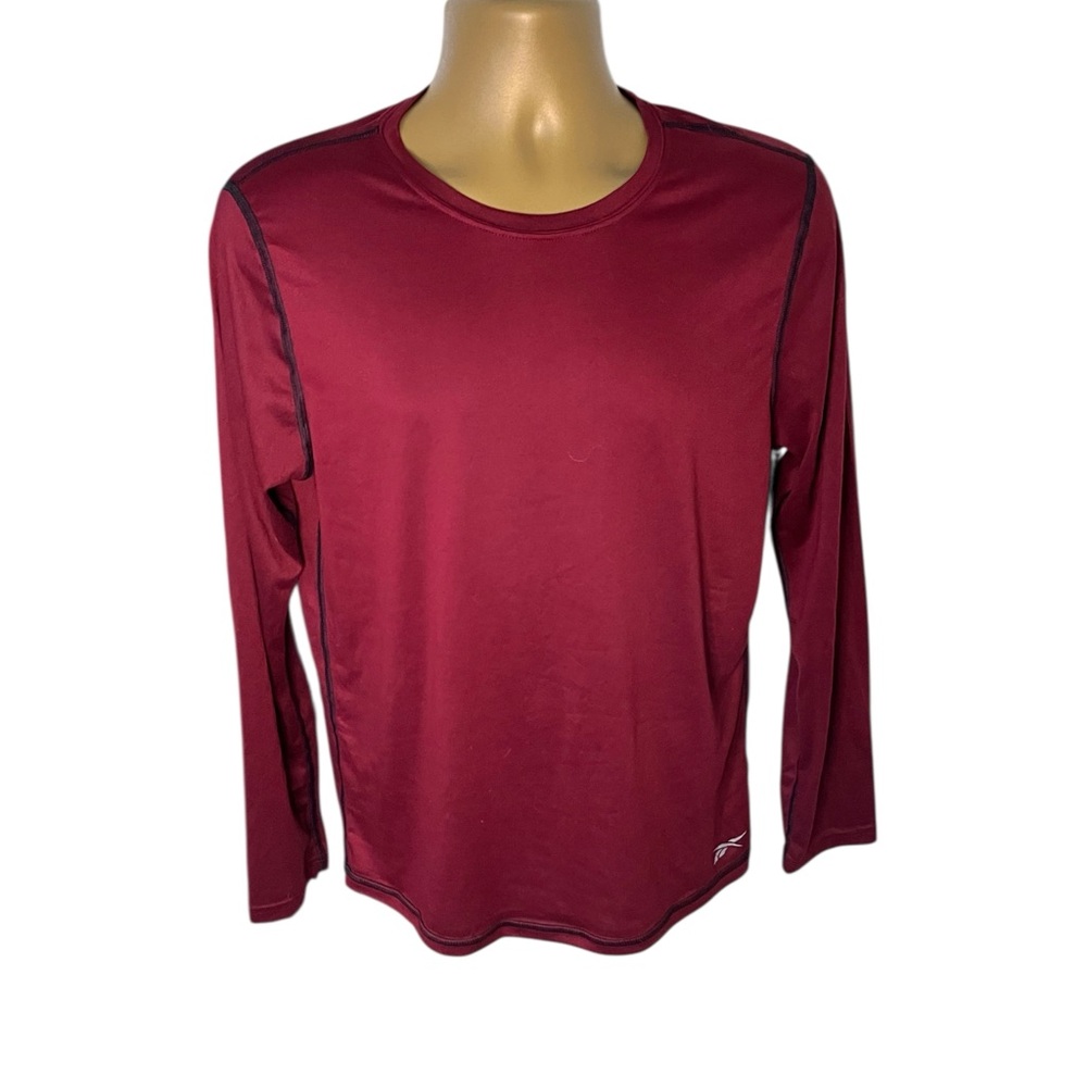 Reebok Performance Underwear Baselayer Long Sleeve Undershirt Red Medium